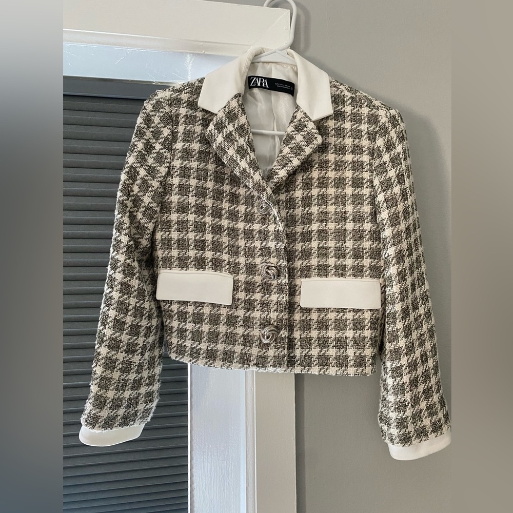 Zara Checkered Jacket/Blazer